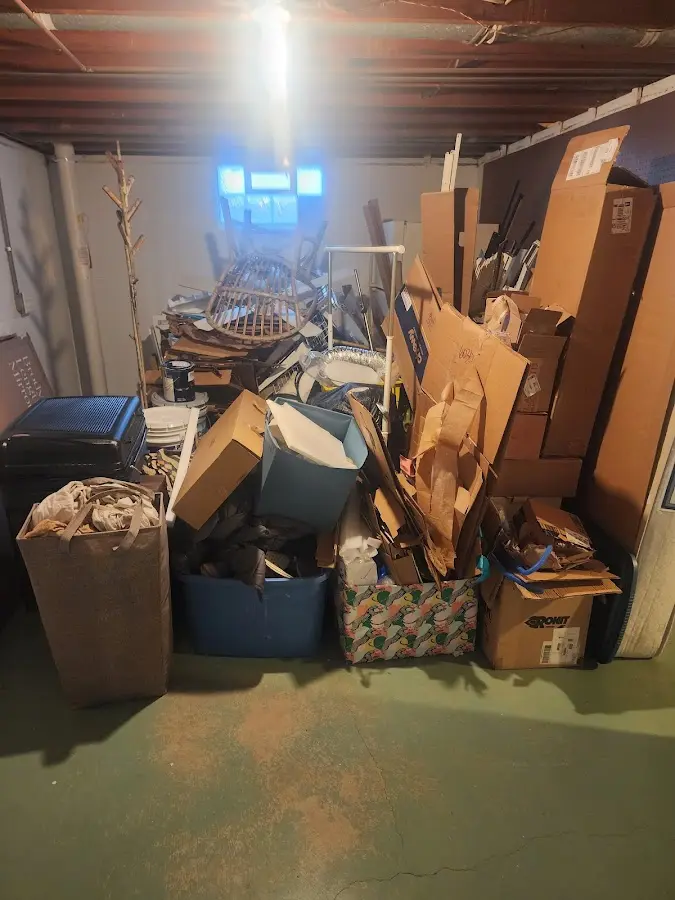 Roll-off dumpster container at job site for Concrete Dumpster Rental in Somerset